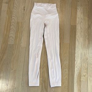 Lululemon 25’’ High Rise Align Leggings size 0 in blush pink